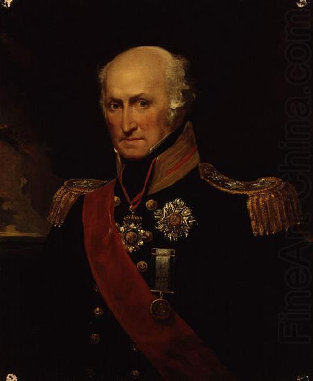 John Hayter Admiral Sir Benjamin Carew c 1833 china oil painting image